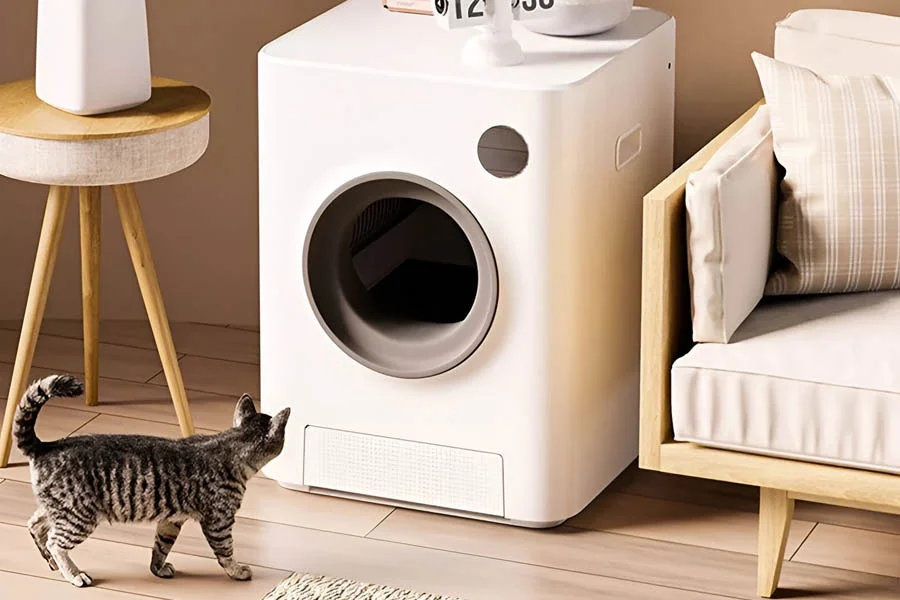 automatic self cleaning litter tray